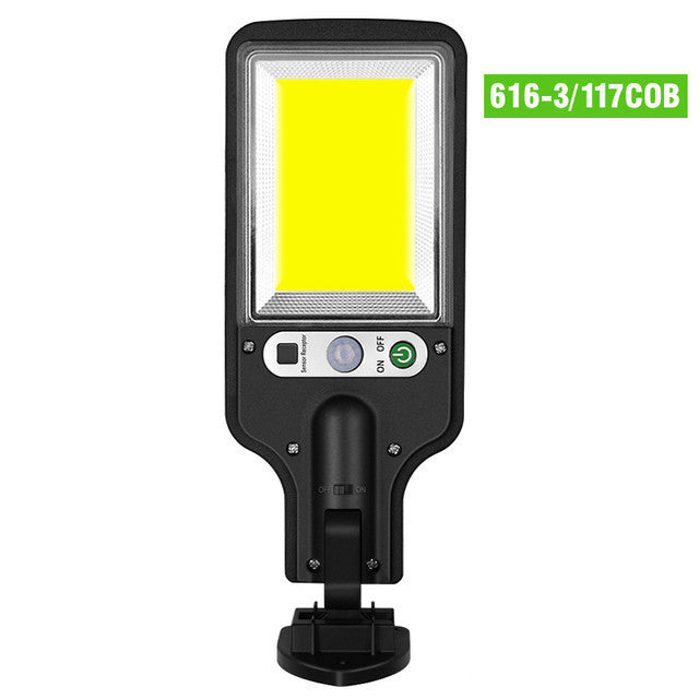 Outdoor Solar LED Wall Lamp – 28–117 LEDs/COB, Waterproof, With or Without Remote