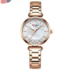Simple Women’s Quartz Watch – Elegant Small Steel Casual Watch in Multiple Colors