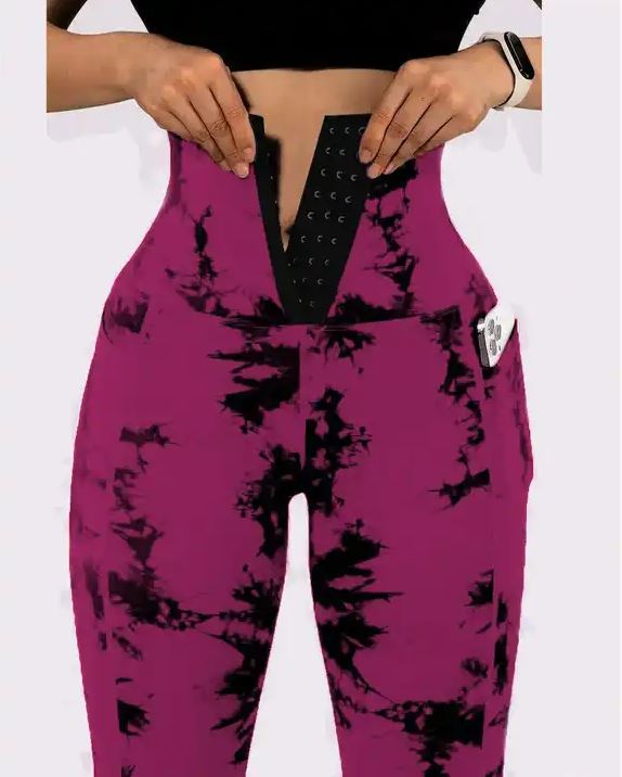 Tummy Control & Body Shaping Corset Leggings With Pocket - Koyers