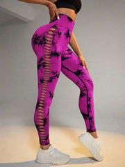 High Waist Tie Dye Yoga Pants