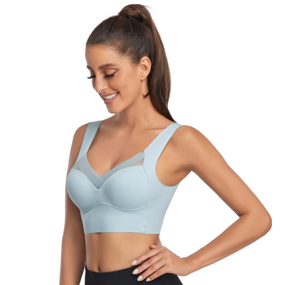 No Underwire Padded Push Up Soft Back Seamless Bra - Koyers