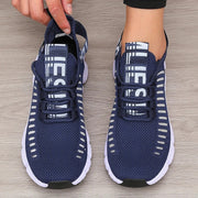 Dame pustende casual joggesko – lette sko med hullete mesh