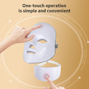 Maschera per Terapia della Luce LED Facciale – Dispositivo Ricaricabile per il Ringiovanimento e l'Illuminazione della Pelle