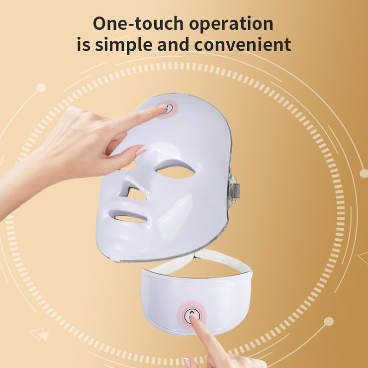 Maschera per Terapia della Luce LED Facciale – Dispositivo Ricaricabile per il Ringiovanimento e l'Illuminazione della Pelle