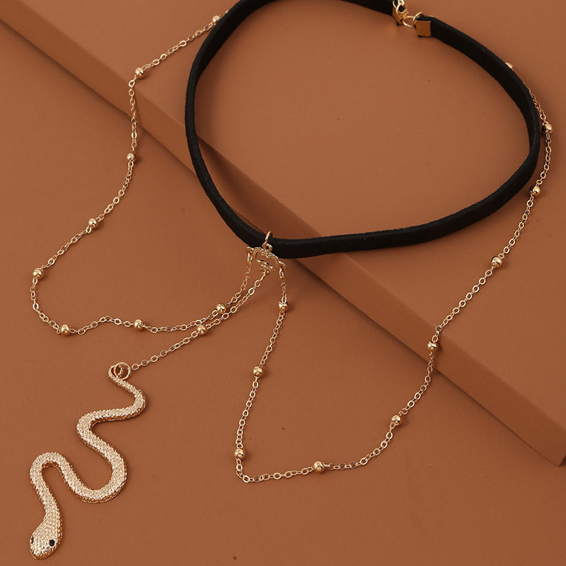 Radiant Snake Thigh Chain - Elegant Body Accessory - Koyers