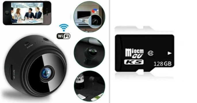 Magnetisk säkerhetskamera – 1080P HD smart infraröd nattvision | Trådlös mini hemkamera