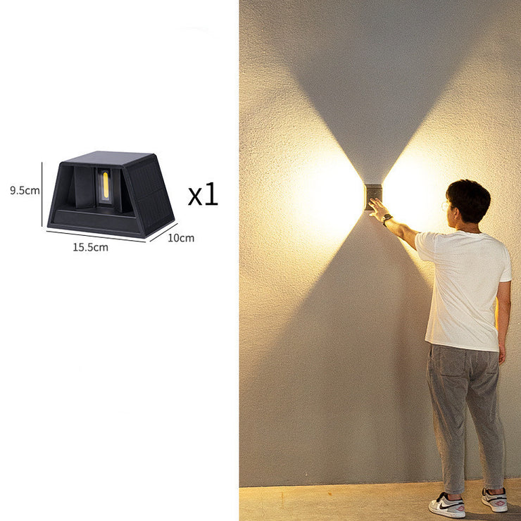 Solar Outdoor Corridor Wall Lamp – Waterproof LED with Multiple Styles & Brightness Options