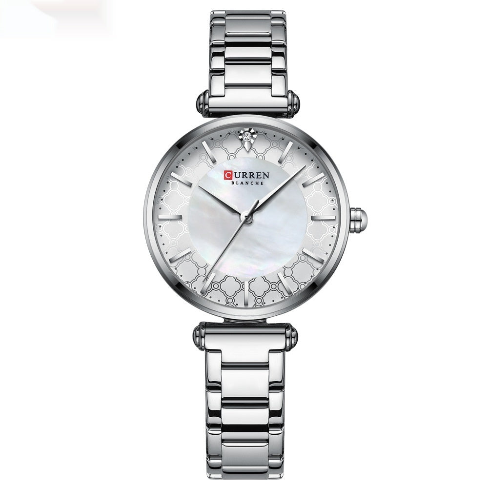 Simple Women’s Quartz Watch – Elegant Small Steel Casual Watch in Multiple Colors