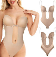 Invisible Backless Body Shaper U Plunge Seamless Bra - Koyers