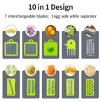 10 in 1 Multifunctional Cutter, Shredder & Slicer - Koyers