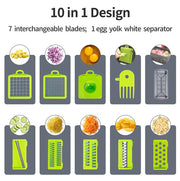 10 in 1 Multifunctional Cutter, Shredder & Slicer - Koyers