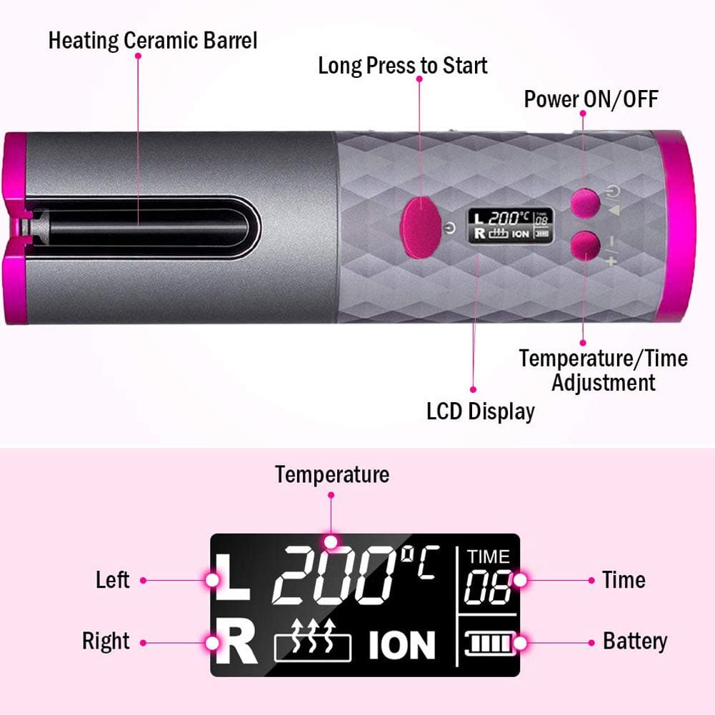 Cordless Automatic Hair Curler - Koyers