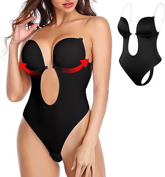 Invisible Backless Body Shaper U Plunge Seamless Bra - Koyers