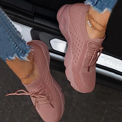 Mesh Breathable Fashion Lace-up Sneakers - Koyers