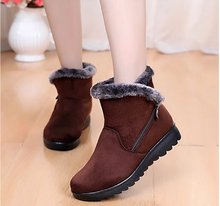 Winter Fashion Ankle Zipper Boots - Koyers