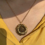 "You Are My Sunshine" Sunflower Necklace - Koyers