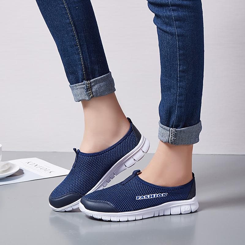 Breathable Mesh Light Flat Sporty Loafers - Koyers