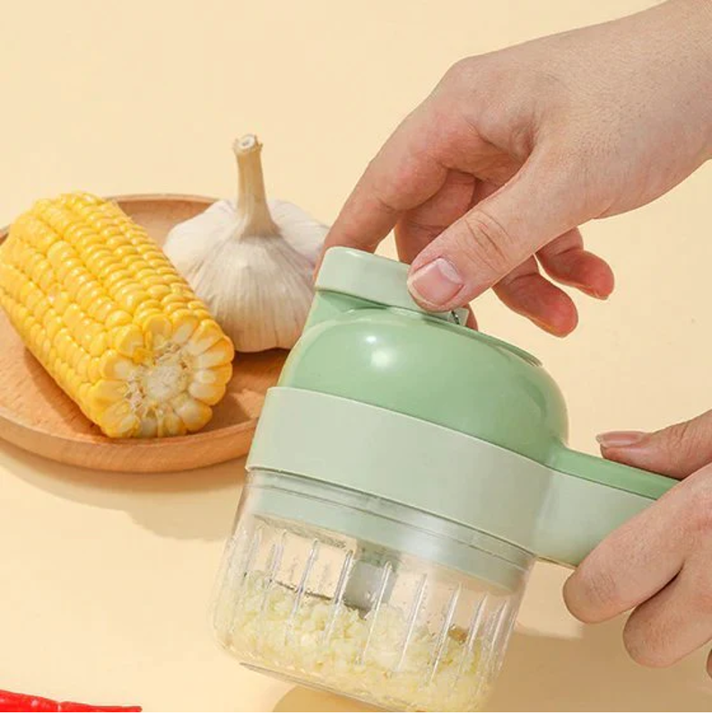 4-in-1 Electric Vegetable Cutter Set - Koyers