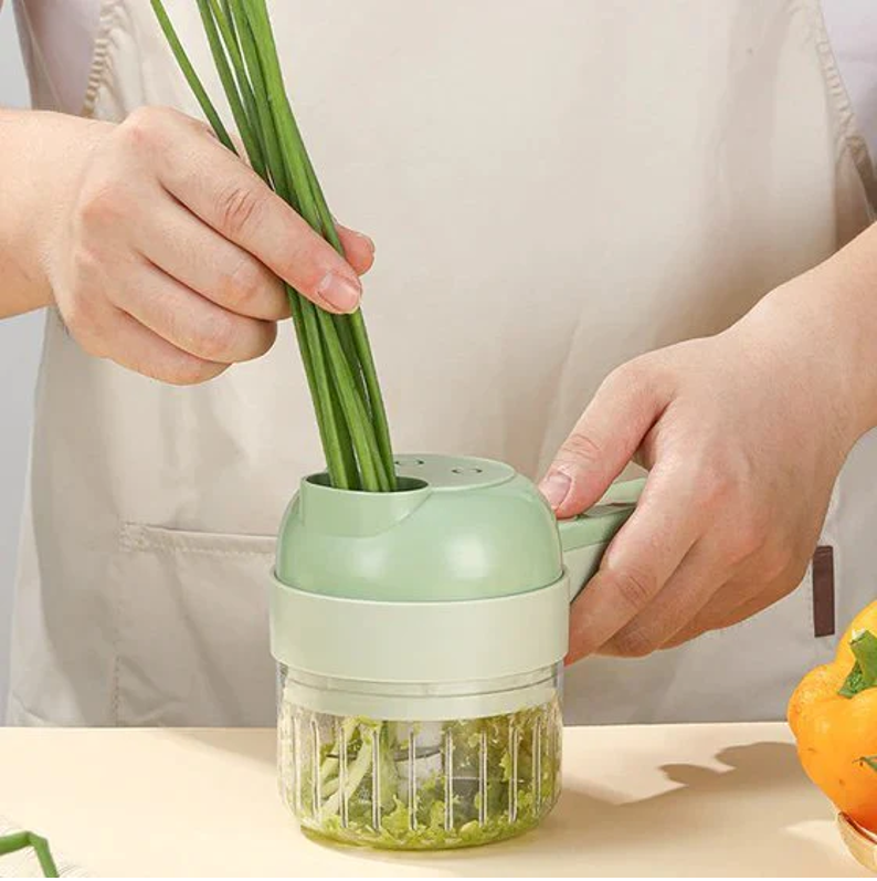 4-in-1 Electric Vegetable Cutter Set - Koyers