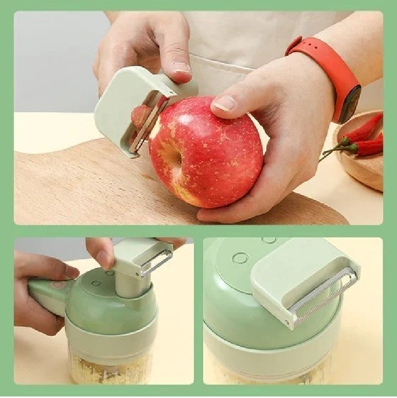 4-in-1 Electric Vegetable Cutter Set - Koyers