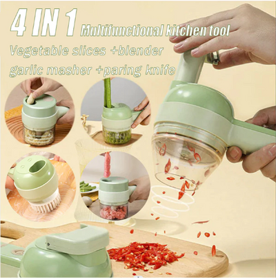 4-in-1 Electric Vegetable Cutter Set - Koyers