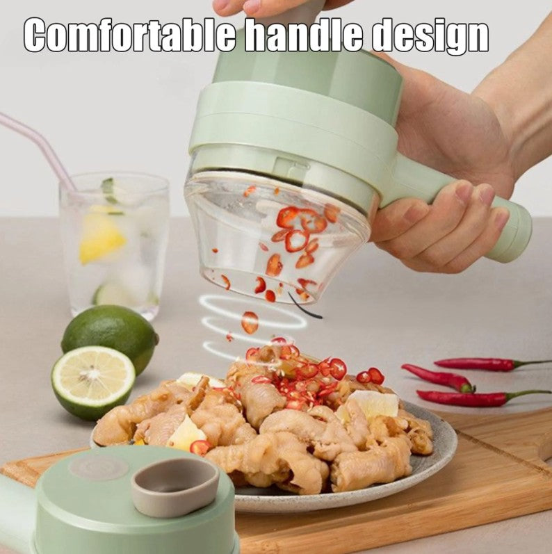 4-in-1 Electric Vegetable Cutter Set - Koyers