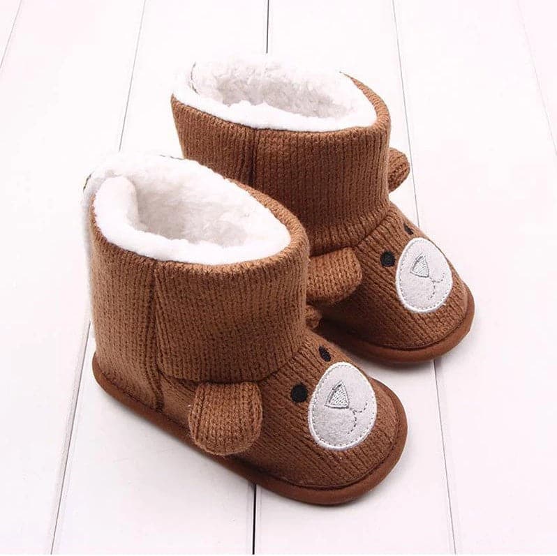 Winter Bear Baby Booties - Koyers