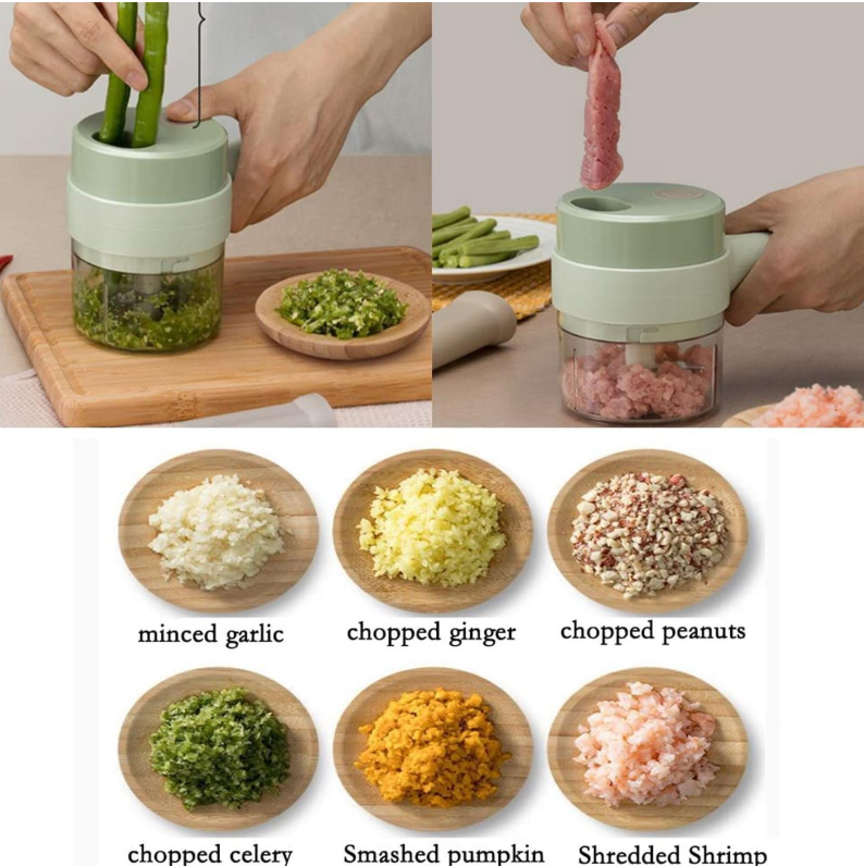 4-in-1 Electric Vegetable Cutter Set - Koyers
