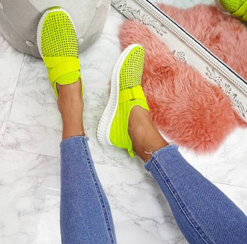 Comfortable Soft Knitted Slip-On Sneakers - Koyers