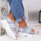 Comfortable Woven Peep-toe Sandals - Koyers