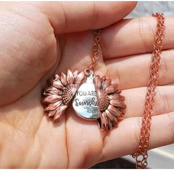"You Are My Sunshine" Sunflower Necklace - Koyers