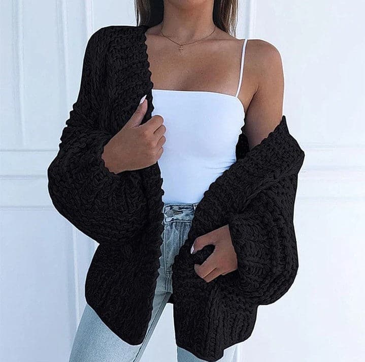 Thick Knitted Comfy Sweater Cardigan - Koyers