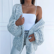 Thick Knitted Comfy Sweater Cardigan - Koyers