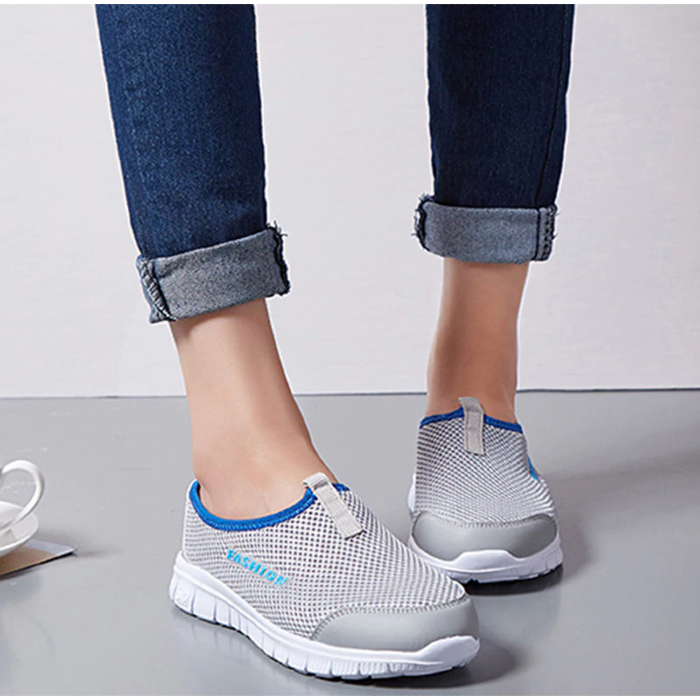 Breathable Mesh Light Flat Sporty Loafers - Koyers