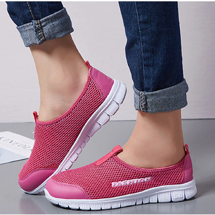 Breathable Mesh Light Flat Sporty Loafers - Koyers