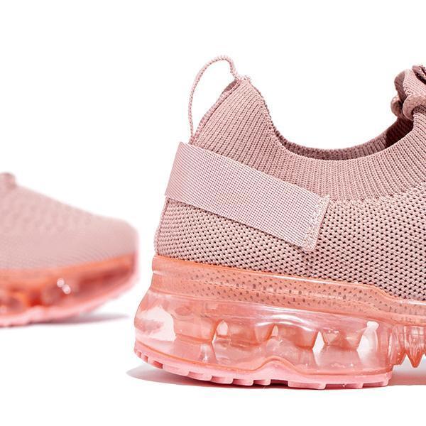 Lace-Up Woven Air Cushion Mesh Sneakers - Koyers