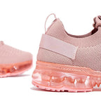 Lace-Up Woven Air Cushion Mesh Sneakers - Koyers