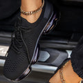 Lace-Up Woven Air Cushion Mesh Sneakers - Koyers