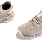 Lace-Up Woven Air Cushion Mesh Sneakers - Koyers