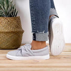 Women Knitted Twist Slip On Loafers - Koyers