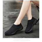 Women's Shoes Knitting Sock Sneakers - Comfortable Flat Shoes 2019