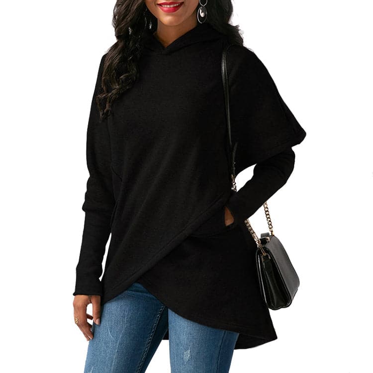 Plus Size Fashion Pocket Pullover Hoodie Sweatshirt - Koyers