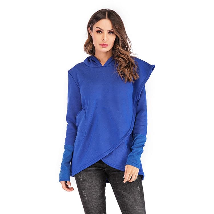 Plus Size Fashion Pocket Pullover Hoodie Sweatshirt - Koyers