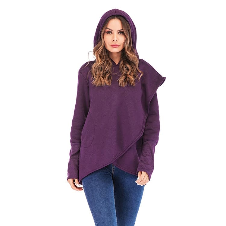 Plus Size Fashion Pocket Pullover Hoodie Sweatshirt - Koyers