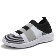Women Breathable Mesh Slip-on Flat Shoes - Black / (US 6.5 | UK 4.5)