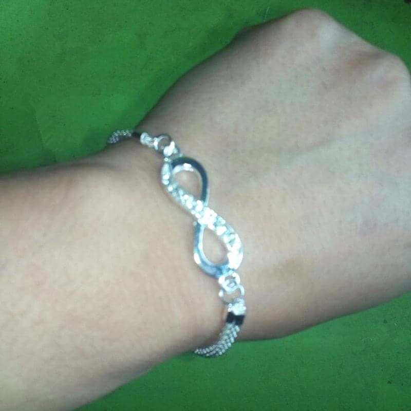 Rhinestone Infinity Bracelet - Koyers