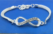 Rhinestone Infinity Bracelet - Koyers