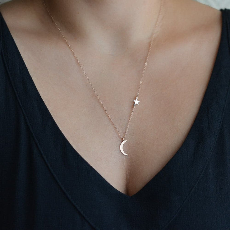Simple star and Moon Necklace - Koyers