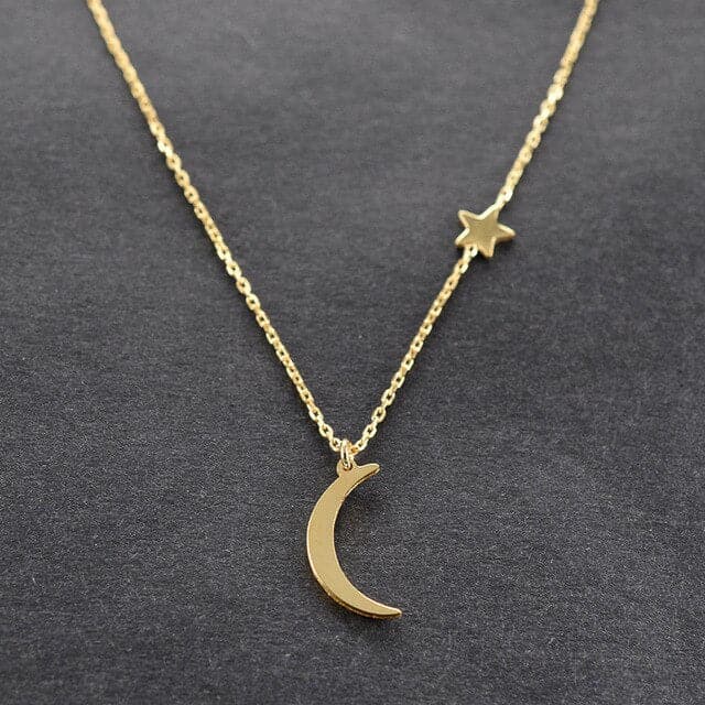 Simple star and Moon Necklace - Koyers
