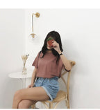 High Waist Loose Denim Shorts - Koyers